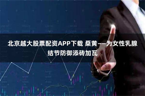 北京越大股票配资APP下载 桑黄——为女性乳腺结节防御添砖加瓦