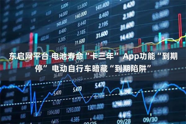 东启网平台 电池寿命“卡三年” App功能“到期停” 电动自行车暗藏“到期陷阱”
